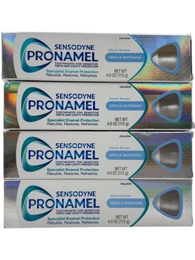 4x Sensodyne Pronamel Gentle Whitening Toothpaste ALPINE BREEZE 4 oz EXP 07/2028